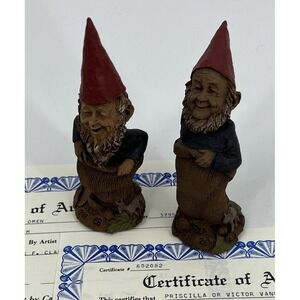 Tom Clark Dem and Rep Gnomes Editions 26 and 88 with COAs Democrat Republican